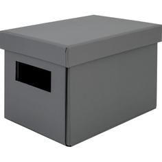 Коробка складная 20х12х13 см картон цвет серый Storidea