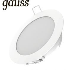 Спот светодиодный встраиваемый Gauss Smart Home 90 мм, 2.5 м², тёплый свет, управление со смартфона, белый