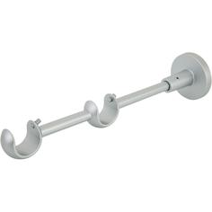 Держатель открытый двухрядный Orbis, металл, цвет серебро, 2 см