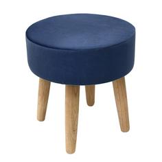 Пуф круглый Kauffort Классика 36x36 см цвет темно-синий