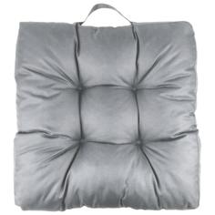 Подушка для стула Linen Way 50x10x50 см полиэстер светло-серый