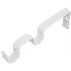 Держатель двурядный простой Orbis металл цвет белый D20 1шт.