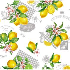 Скатерть "Лимоны" прямоугольная 160x135 см цвет желтый