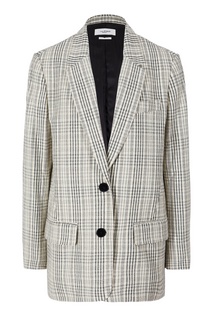 Черно-белый клетчатый жакет Ilindo Isabel Marant