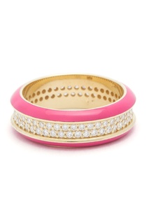 Золотое кольцо с розовым покрытием Lauren Rubinski