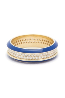 Золотое кольцо с синим покрытием Lauren Rubinski