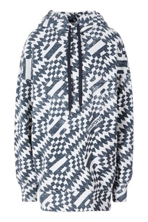 Черно-белое худи с принтом Maldy Isabel Marant