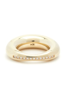 Объемное золотое кольцо с утолщением Lauren Rubinski