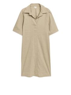 Платье из смесового льна Arket