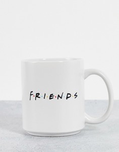 Белая кружка с надписью Typo x Friends-Белый