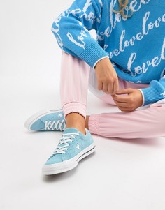 Замшевые кроссовки Converse One Star-Синий