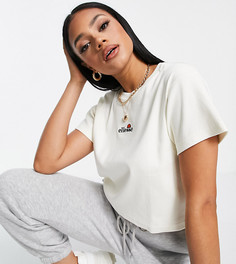 Кроп-топ в рубчик цвета экрю ellesse-Светло-бежевый цвет