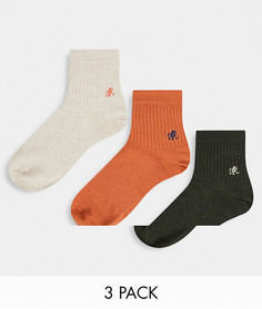 Комплект из 3 пар носков разных цветов Gramicci-Разноцветный