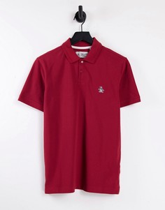 Красная футболка поло в рубчик Original Penguin-Красный