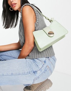 Небольшая сумка на плечо мятного цвета French Connection-Зеленый цвет