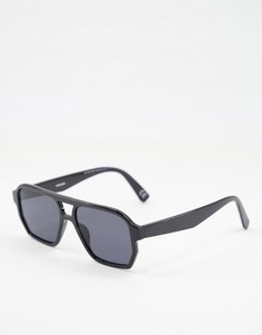 Солнцезащитные очки в черной оправе с затемненными стеклами ASOS DESIGN-Черный цвет