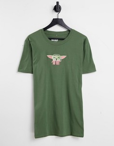 Oversized-футболка с Малышом Йодой-Зеленый цвет Poetic Brands