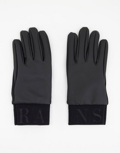 Перчатки черного цвета Rains 1672-Черный