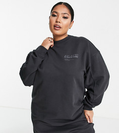 Свитшот темно-серого цвета Dr Denim Plus Lowe-Серый