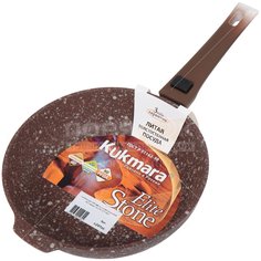 Сковорода алюминий, 24 см, антипригарное покрытие, Kukmara, Elite stone, с241ес, съемная ручка