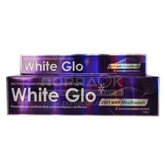 Зубная паста White Glo отбеливающая 2в1 100г
