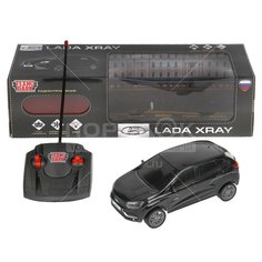 Машина Lada Xray, 18 см, радиоуправляемая, свет, LADAXRAY-18L-BK, черная