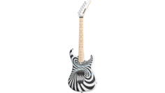 The 84 `Illusionist` 3D Black White Swirl (EVH® D-Tuna Incl. Premium Soft Case) Kramer