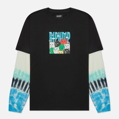 Мужской лонгслив RIPNDIP Bunched Up Double Sleeve, цвет чёрный