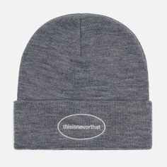 Шапка thisisneverthat E/T-Logo Beanie, цвет серый