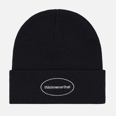 Шапка thisisneverthat E/T-Logo Beanie, цвет чёрный