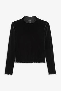 Лонгслив из бархата Monki