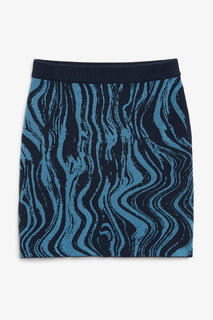 Трикотажная мини-юбка Monki