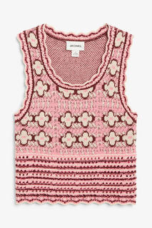Crochet knit top Monki