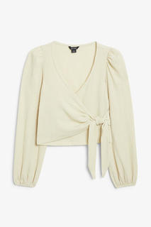 Блуза с запахом Monki