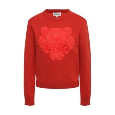 Пуловер из хлопка и шерсти Kenzo
