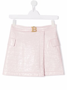 Balmain Kids юбка с запахом