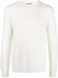 Jil Sander шерстяной джемпер с круглым вырезом