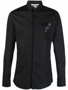 Moschino рубашка с логотипом Milano