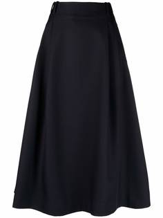 Société Anonyme юбка с завышенной талией и складками