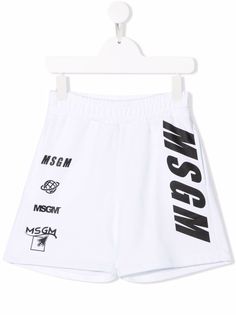 MSGM Kids шорты-бермуды с логотипом