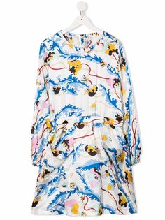 Emilio Pucci Junior платье миди с абстрактным принтом