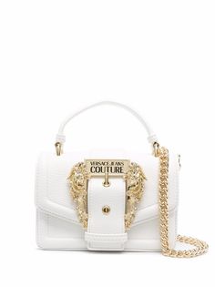 Versace Jeans Couture сумка-тоут размера мини с пряжкой Baroque