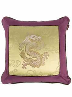 ETRO HOME бархатная подушка с вышивкой