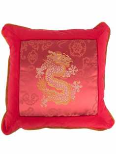ETRO HOME бархатная подушка с вышивкой