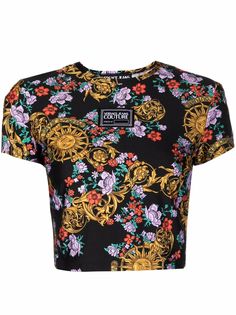 Versace Jeans Couture футболка с принтом Sunflower Garland