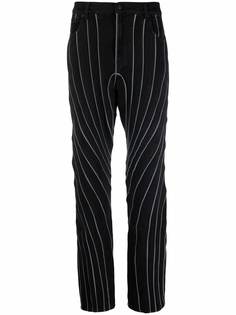 Mugler джинсы в полоску