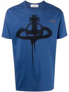 Vivienne Westwood футболка из органического хлопка с принтом Spray Orb