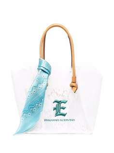 Ermanno Scervino кружевная сумка-тоут с вышитым логотипом