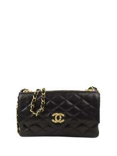 Chanel Pre-Owned стеганая сумка на плечо