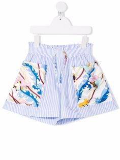 Emilio Pucci Junior шорты с абстрактным принтом
